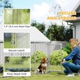 thumbnail image 4 of CoSoTower Outdoor Dog Kennel with Waterproof & Anti-UV Cover, Quick-Connect Frame, Secure Lock for Small Medium Dogs, 4 of 7