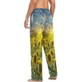 thumbnail image 5 of Field Of Flowerings Sunflowers Men's Pajama Pants Lightweight Sleepwear Bottom Lounge Pants, 5 of 6