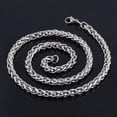 thumbnail image 2 of 4/5/6mm Wholesale Mens Silver Stainless Steel Wheat Chain Necklace Bracelet Gift, 2 of 2
