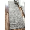 thumbnail image 1 of nuLOOM Sherill Tapis de Course Moderne Abstrait, 2' x 6', Gris, 1 of 9