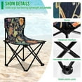 thumbnail image 4 of BZSMCE Camping Chairs Modern Floral Harmony Pattern Folding chair, 4 of 8
