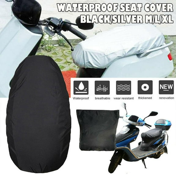 QHUDLV Motorcycle Rain Seat Cover,Universal Flexible,Waterproof Protection