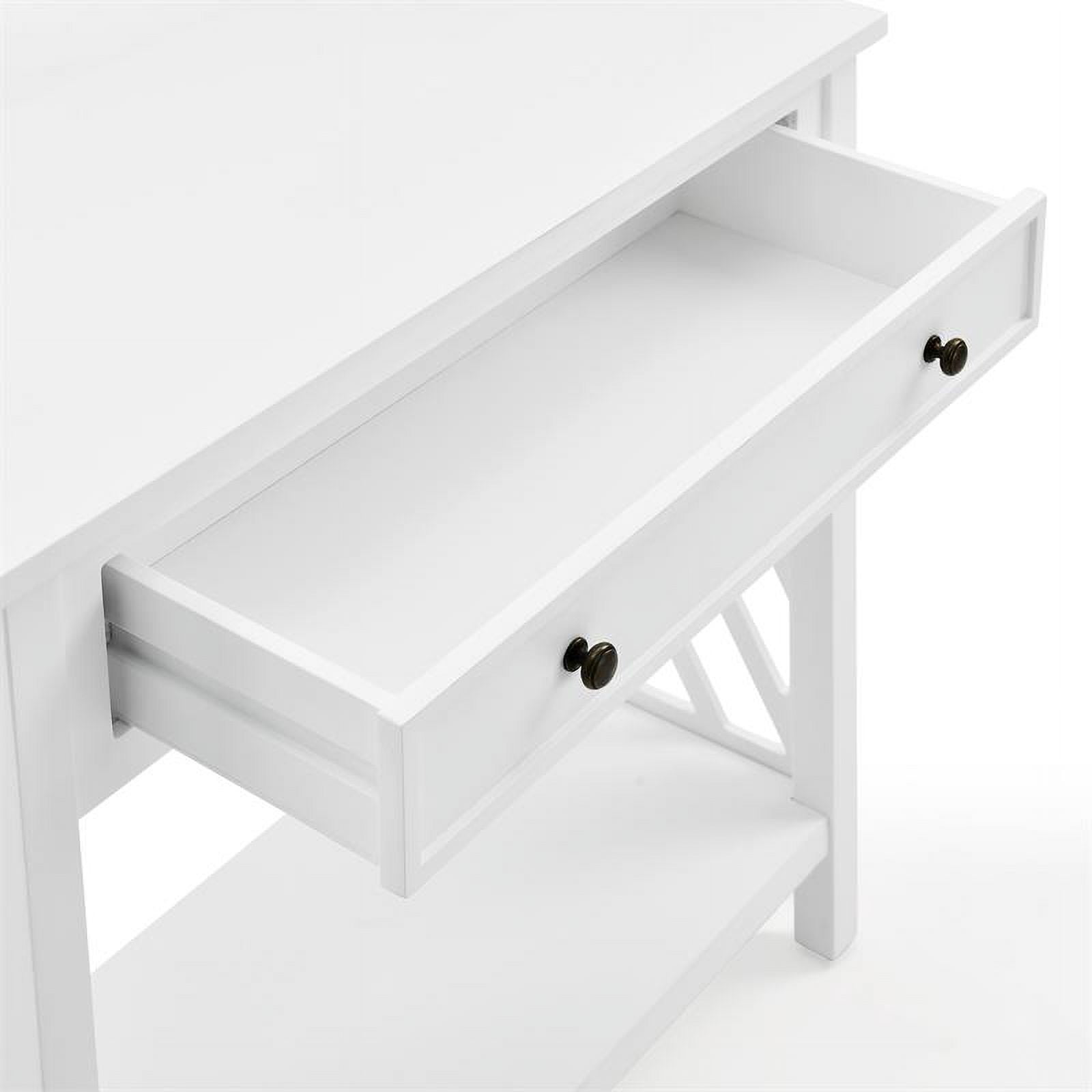 Alaterre Furniture Coventry Coffee Table with Drawer, End Table with Tray and Console Table with Drawer - Gray