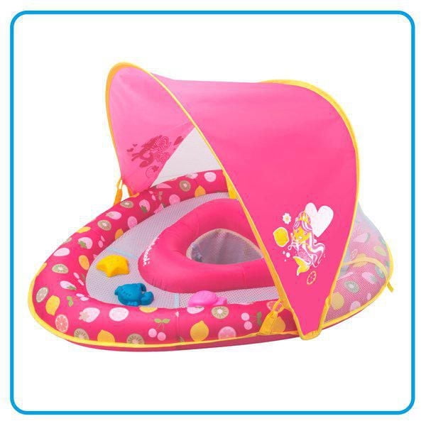 SwimSchool Grow-With-Me Babyboat with Canopy and 3 Toys - Mermaid, BabyBoat with Canopy and Toys