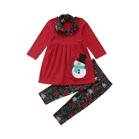 

JBEELATE Boutique Baby Girl Flower Top Dress Pants Legging Outfit Clothes