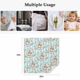 thumbnail image 5 of Easter Bunny Cloth Napkins, Spring Easter Eggs Botanical Blue Striped Washable and Reusable Dinner Napkins Set of 2, Table Napkin for Kitchen Party Birthday Wedding Hotel Housewarming 20"x20", 5 of 9
