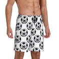 thumbnail image 2 of Wukai Happy Soccer Men’s Short Pajama Pants With Pockets Soft Sleep Pj Shorts for Men-3X-Large, 2 of 6