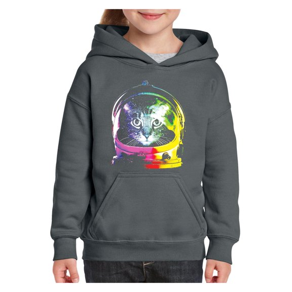Big Boys Hoodies and Sweatshirts - Space Cat