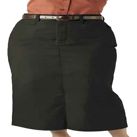 Edwards Garment Women's Chino Long Length Wrinkle Resistant Skirt, Style 9779