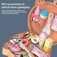 thumbnail image 5 of Kids Play House Toy Set Backpack Kitchen Beauty Burger Makeup Role Play Pretend Cooking Carry On Travel Dollhouse Interactive Play House Toy Set Girls, 5 of 6