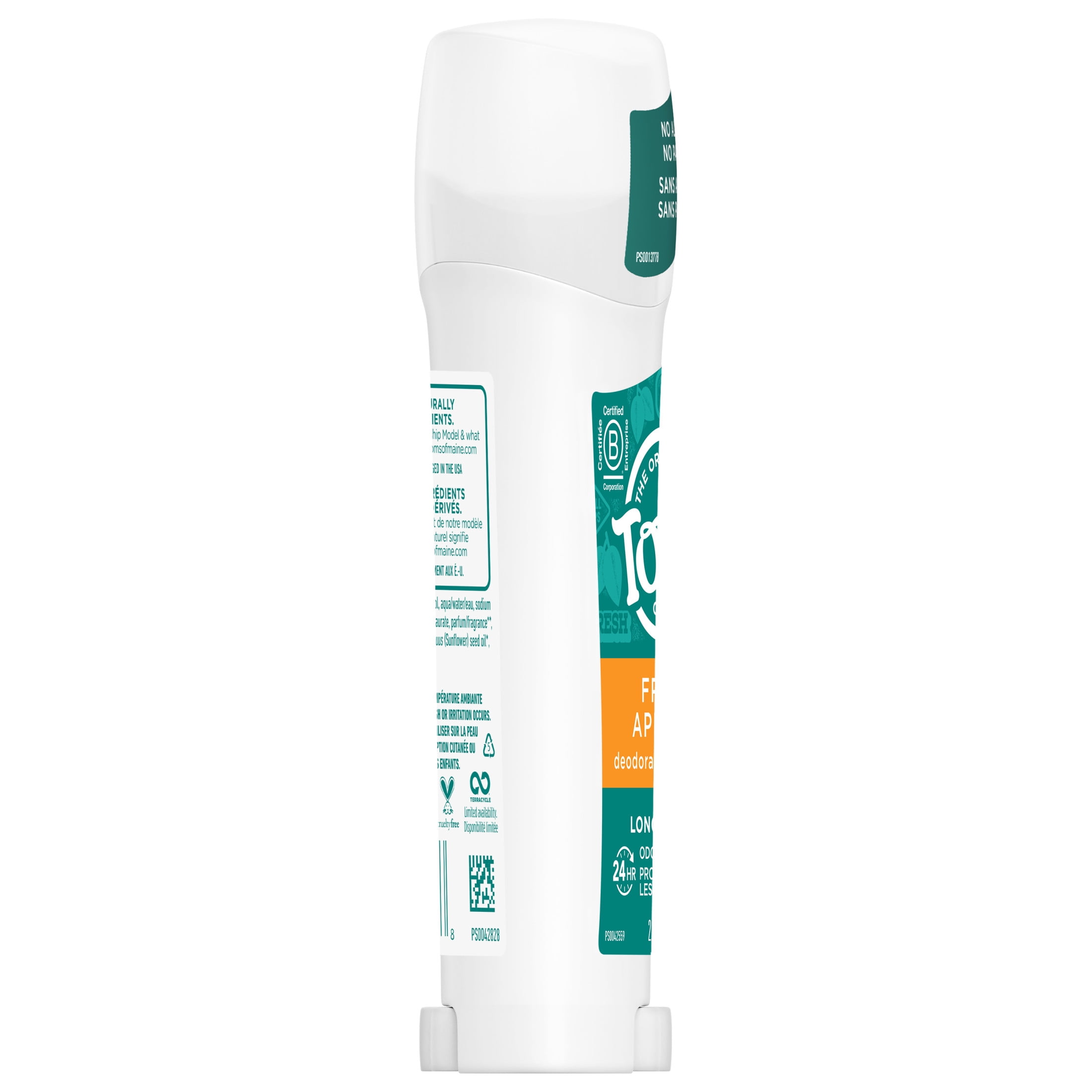 Tom's of Maine Long-Lasting Aluminum-Free Natural Deodorant for Women, Fresh Apricot, 2.25 oz