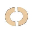 thumbnail image 4 of Uxcell Wall Split Flange Stainless Steel Round Escutcheon Plate 4Pcs 2.6" x 1.1" x 0.24", 4 of 6