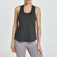thumbnail image 3 of Hanerdun Women Sport Tank Top Female Racerback Sleeveless Vest Dark Gray M, 3 of 6