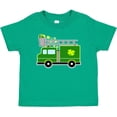 thumbnail image 3 of Inktastic St. Patricks Day Fire Truck in Green with Shamrocks Boys or Girls Baby T-Shirt, 3 of 5
