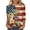 1-Multicolor, variant on Lorytime Tshirts Shirts for Women Fourth of July Tops Patriotic Graphic Clothes 3/4 Sleeve Red White and Blue Clothes