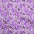 thumbnail image 1 of oneOone Cotton Poplin Pastel Purple Fabric Tropical Leaf Sewing Fabric By The Yard Printed Diy Clothing Sewing Supplies 42 Inch Wide, 1 of 5