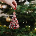 thumbnail image 3 of Rdhnmea 4 Styles Christmas Tree Shaped Ornaments Small Acrylic Candy Cane Lollipop Hanging Pendants Mini Xmas Figurines for Indoors Home Party DIY Gift Decor, 3 of 6