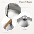 thumbnail image 5 of 3Pcs Griddle Accessories Set, includes Steak Cover, Meat Press, Spatula, Stainless Steel Melting Dome & Grill Press Kit with Turner for Blackstone & Camp Chef Griddle, 5 of 7