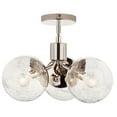 thumbnail image 2 of 52700PN Kichler Lighting Silvarious - 3 Light Chandelier-9.5 Inches Tall and 16.5 Inches Wide-Polished Nickel Finish-Clear Crackle Glass Color, 2 of 9