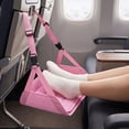 thumbnail image 4 of Foot Rest Hammock, Travel Leg Support Sling, Adjustable Airplane Accessory, Ergonomic Comfort Design and Reinforced Stitching for Business Travel, Car Trips, and Daily Office Use., 4 of 9