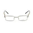 thumbnail image 3 of Gold & Wood Monturesd Rectangular Eyeglass Frames 47mm Antique Silver/Brown, 3 of 3