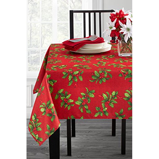 Lovely christmas tablecloth walmart Benson Mills Holiday Cheer Herringbone Printed Christmas Tablecloth Red 60 X 120 Rectangular Walmart Com Lovely christmas tablecloth walmart Benson Mills Holiday Cheer Herringbone Printed Christmas Tablecloth Red 60 X 120 Rectangular Walmart Com