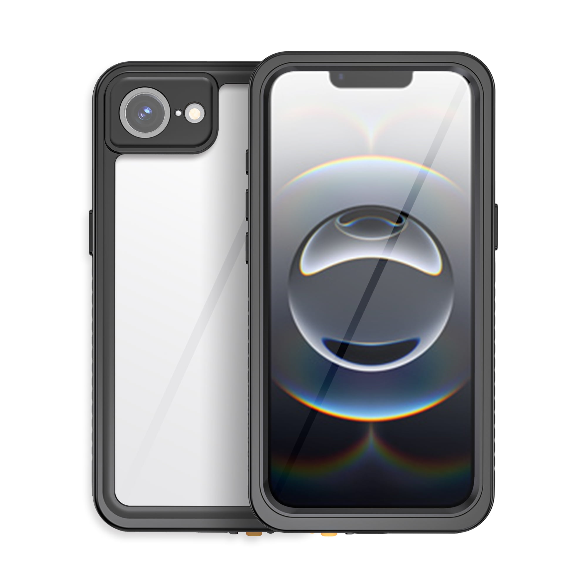 Dteck for iPhone 17e / iPhone 16e Case Waterproof, Built-in Lens & Screen Protector 360° Full Body Heavy Duty Protective Shockproof IP68 Underwater Case for iPhone 16e/17e,Black
