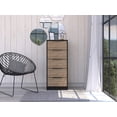 thumbnail image 5 of 18" Brown and Black Five Drawer Standard Chest, 5 of 10