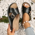 thumbnail image 5 of Mostsola Womens Casual Wedge Sandals Comfort Thick Cushion Slides with Arch Support Athletic Slides, 5 of 9