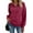 Wine, variant on Womens Oversized Pullover Quarter Zip Sweatshirts 2025 Fall Winter Top Trendy Clothes