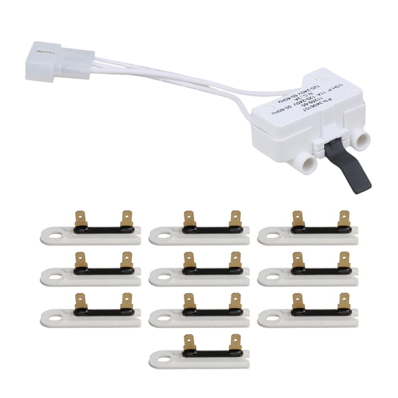 BQLZR Dryer Thermal Fuse 3392519 & Door Switch Replacement for WP3392519VP Pack of 11