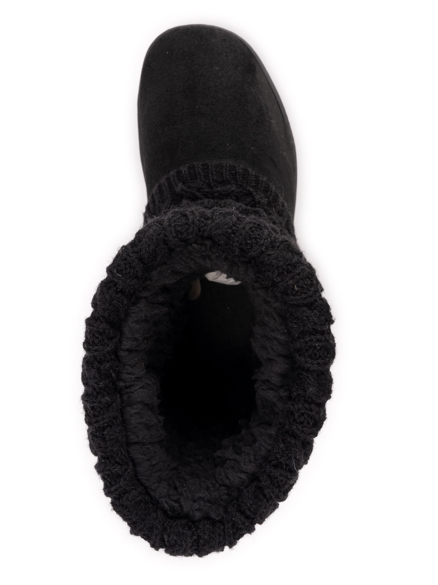 MUK LUKS Women's Cable Knit Bootie Slipper