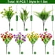 thumbnail image 2 of Flores artificiales Turnmeon, 16 paquetes, 7 estilos, para el verano, 2 of 7