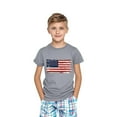 thumbnail image 3 of CFLVAEK American Flag Shirt Kids 4th of July Patriotic Tshirts Casual Short Sleeve Cotton Tshirts Independence Day Crewneck Tops 9 Years, 3 of 3