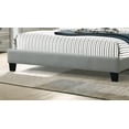 thumbnail image 3 of Bedroom furniture Gray Polyfiber Full Size bed 1pc Bed Set Plywood HB FB Bedframe., 3 of 4