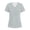 Light Gray(Solid), variant on Iaqnaocc Scrub Tops Women Funny Solid Nursing Uniform Trendy V-Neck Side Slits Scrub Tops Party Short Sleeve Tees Blouse with 3 Pockets Light Gray 5XL