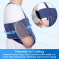 thumbnail image 6 of Velpeau Adjustable Arm Sling Shoulder Immobilizer,Lightweight Arm Sling for Sleep, Shoulder Support Breathable Rotator Cuff Brace for Broken Fractured Bones Dislocation(L), 6 of 7