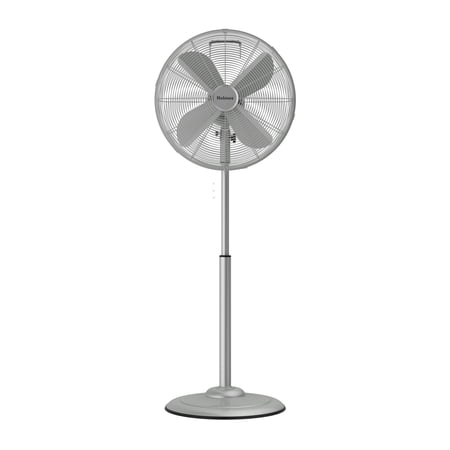 Condition photo showing Good Condition for holmes 16 inch oscillating stand fan 3 speed tilt head pedestal brushed chrome