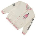 thumbnail image 4 of Disney Ladies Mickey Mouse Bomber Jacket, Mickey Mouse Varsity Jacket Ivory Pink – S, 4 of 6