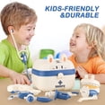 thumbnail image 3 of Kit médico para niños: juego de simulación, juguetes educativos para médicos, kit médico con estetoscopio, juego de médicos para dentistas y médicos, juguetes para juegos de roles, 3 of 5
