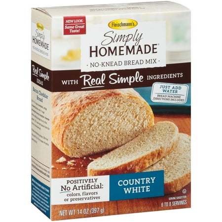Fleischmann's® Simply Homemade® Country White No-Knead Bread Mix 14 oz. Box