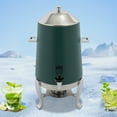 thumbnail image 6 of Beverage Dispenser for Coffee Tea Hot Water with Stand & Fuel Holder Green New, 6 of 17