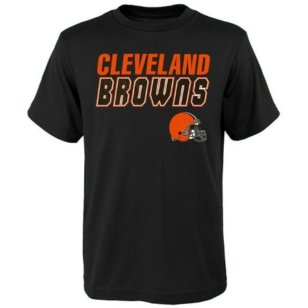 Youth Black Cleveland Browns Outline T-Shirt