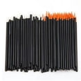 thumbnail image 5 of 100Pcs Beauty Makeup Eyeliner Brushes with Cap Make Up Brush Disposable Eyeliner Brk10613, 5 of 6