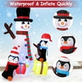 thumbnail image 5 of Homhougo—7FT Penguin Snowman Christmas Inflatables Outdoor Decorations, Outdoor Indoor Lawn Garden Decor, 5 of 6