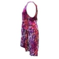 thumbnail image 3 of Hang Ten Junior Women's High-Low Sleeveless Purple/Orange Dress (XS), 3 of 4