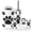 Color 2, variant on Bathroom Accessory Set 6 Piece with paw french foot doodle Toothbrush Holder, Soap Dispenser, Soap Dish, Trash Can, Toothbrush Cup, Toilet Brush Holder