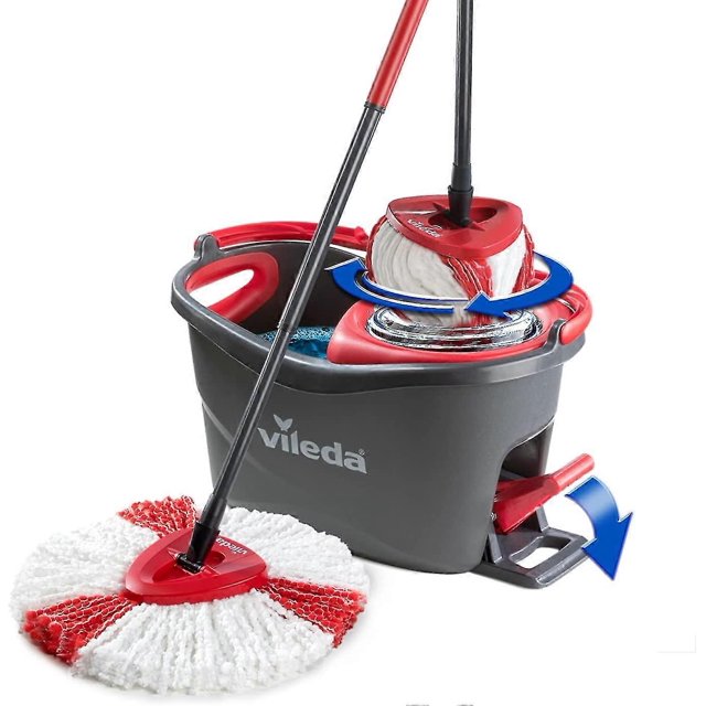 1/3/4/6 Pieces Compatible With Vileda/o-cedar Microfiber Mop Accessories, Swivel Mop For Floor Cleaning red 3PCS