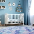 thumbnail image 4 of Rainbow Round Area Rug,4'X4',Fluffy Rugs for Bedroom, Rugs for girls/boys Room,Fuzzy Rugs for Nursery Playroom,Circle Rugs for Kids Baby Room,Shag Carpet Rugs for Reading Nook - Type B(Round), 4 of 7