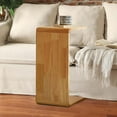 thumbnail image 6 of C Shaped End Table for Couch, Solid Wood End Table Living Room Narrow Tables for Small Spaces, Skinny Sofa Side Table with Versatile Uses as Shoe , Coffee Table, and Footstool, 6 of 9
